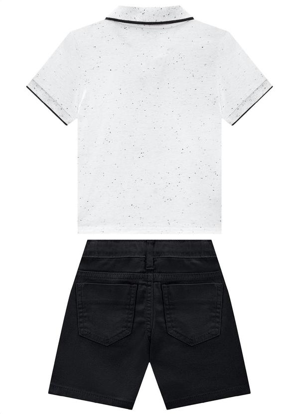 Carinhoso - Conjunto Branco Polo Botonê com Sarja 2