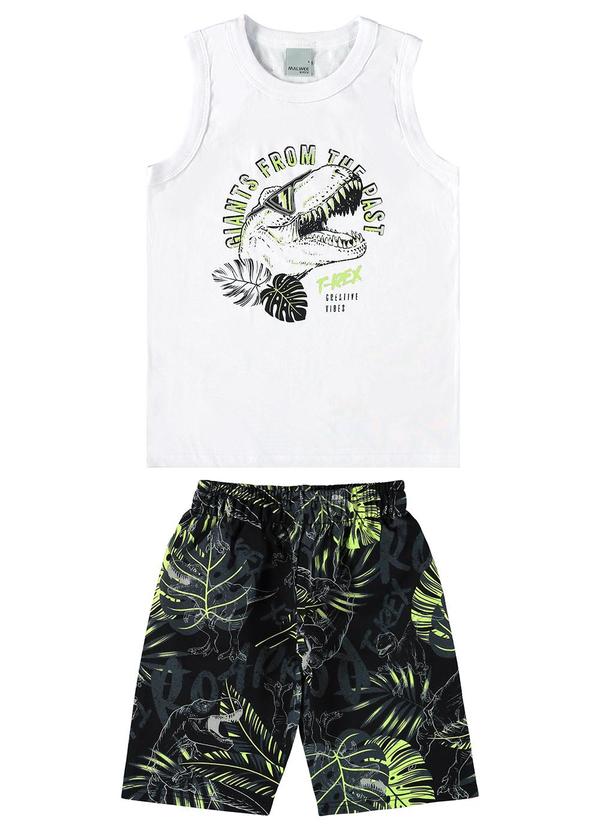 Malwee Kids - Conjunto Branco T-Rex Comfort Menino 3