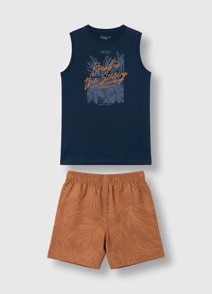 Carinhoso - Conjunto Breath The Scenery Menino Azul Marinho - CARINHOSO