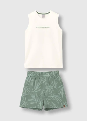 Carinhoso - Conjunto Breath The Scenery Menino Off White - CARINHOSO