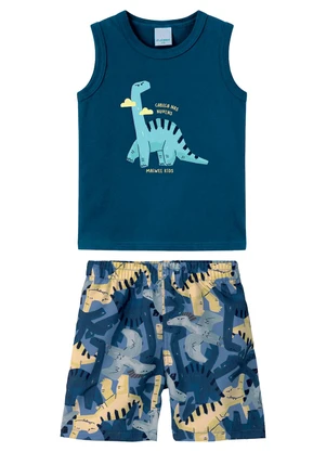 Malwee Kids - Conjunto Cabeça nas Nuvens Azul Escuro - MALWEE KIDS