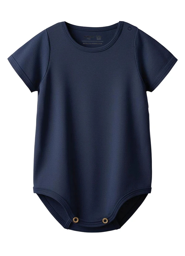 Malwee Kids - Conjunto Cachorrinho Puff Malha Azul Marinho 2