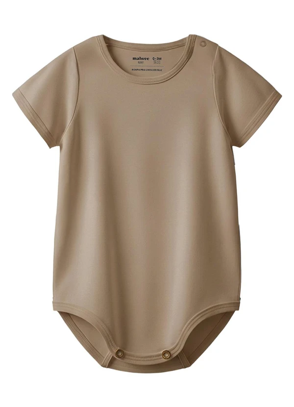 Malwee Kids - Conjunto Cachorrinho Puff Malha Taupe 2