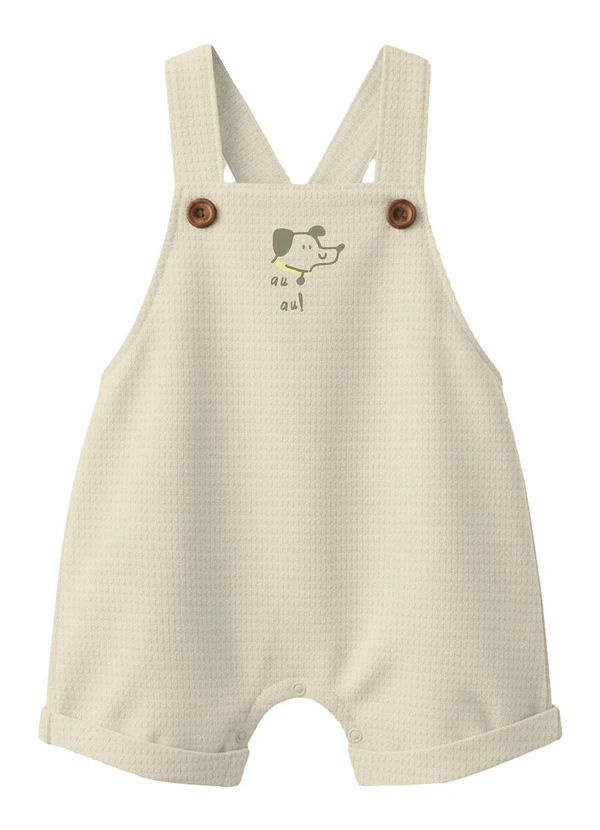 Malwee Kids - Conjunto Cachorrinho Puff Malha Taupe 3