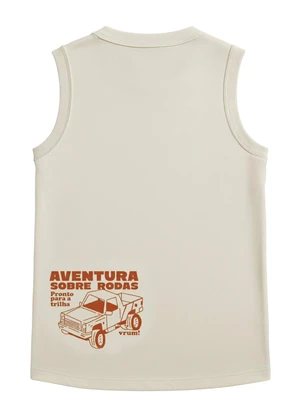 Malwee Kids - Conjunto Caminhonete em Malha Off White - MALWEE KIDS