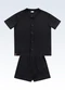 Fakini Kids - Conjunto Camisa/Bermuda Marrom - variação: Preto