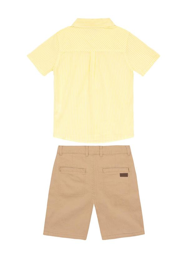 Trick Nick - Conjunto Camisa com Bermuda Amarelo 3