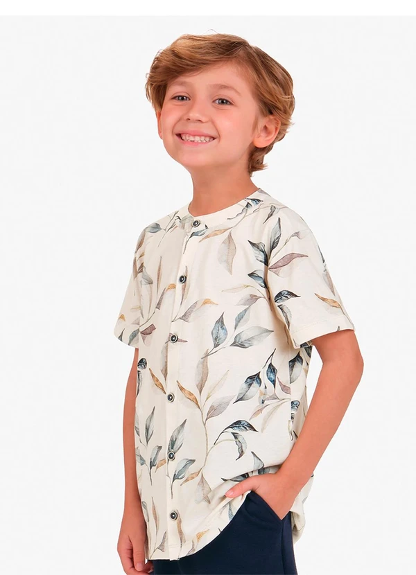 Trick Nick - Conjunto Camisa com Bermuda Bege 4
