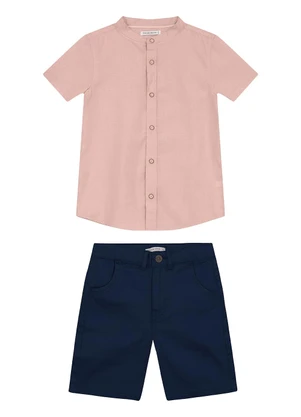 Trick Nick - Conjunto Camisa com Bermuda Rosa - TRICK NICK
