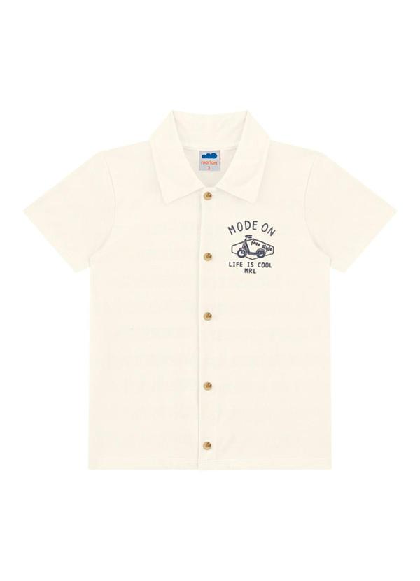 Marlan - Conjunto Camisa e Bermuda Ecotex Lisa Bege 2