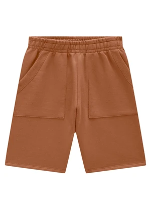Marlan - Conjunto Camisa e Bermuda em Moletinho Amarelo - MARLAN
