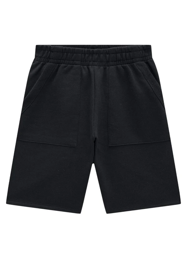 Marlan - Conjunto Camisa e Bermuda em Moletinho Azul 3