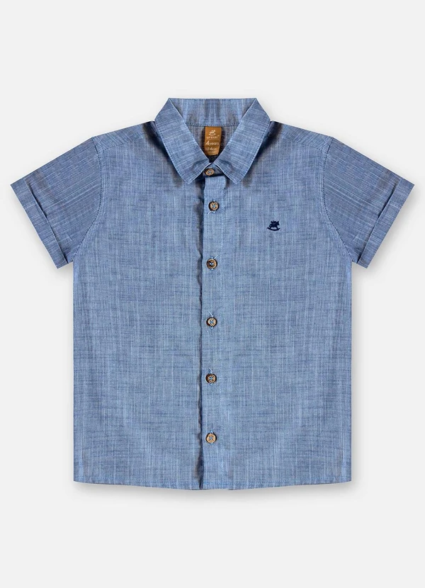Up Baby - Conjunto Camisa e Bermuda Infantil Azul 4