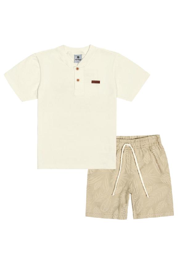 Abrange - Conjunto Camisa e Bermuda Multicores 1