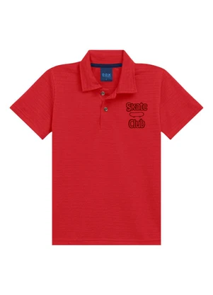 Ddk - Conjunto Camisa e Bermuda Sarja Vermelho - DDK