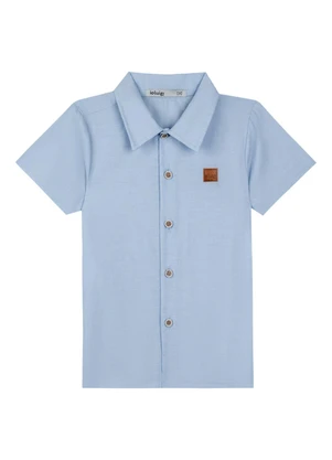 Ioluig - Conjunto Camisa em Tricoline e Bermuda Azul - IOLUIG
