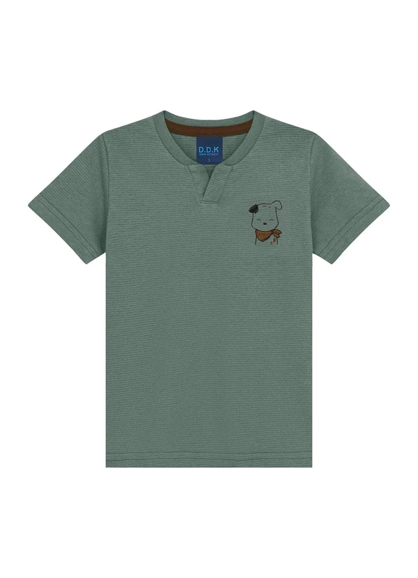 Ddk - Conjunto Camisa Gola Portuguesa e Bermuda Verde