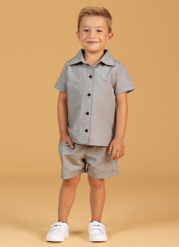 Soft Bonni - Conjunto Camisa Manga Curta e Bermuda Bege 1