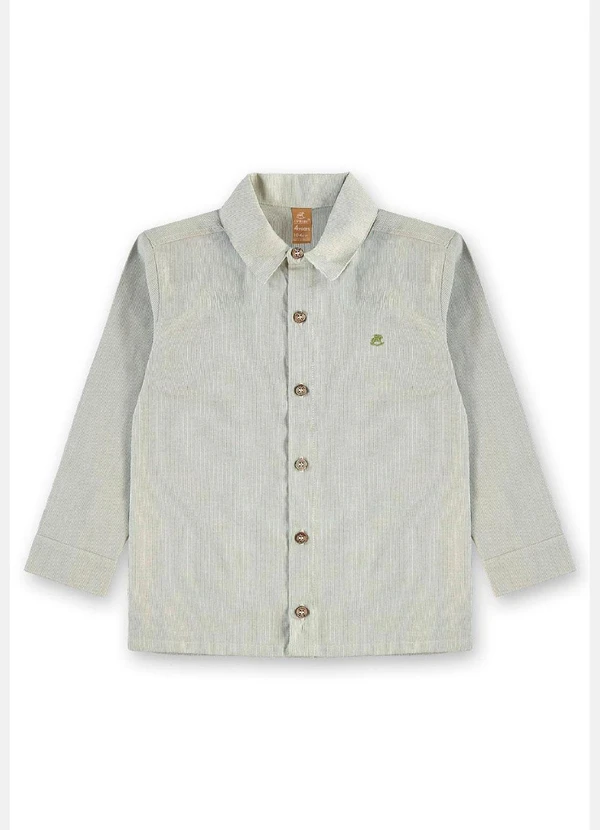 Up Baby - Conjunto Camisa Manga Longa Bermuda Verde 3