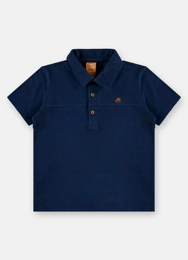 Up Baby - Conjunto Camisa Polo Bermuda Listrada Azul 3