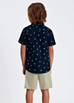 Trick Nick - Conjunto Camisa Polo com Bermuda Azul - TRICK NICK
