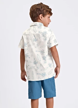 Trick Nick - Conjunto Camisa Polo com Bermuda Bege - TRICK NICK