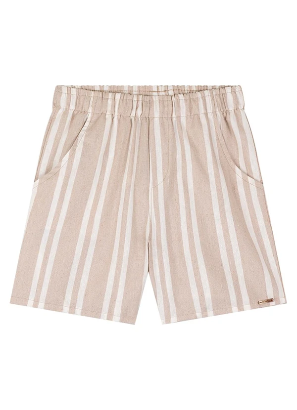 Ioluig - Conjunto Camisa Polo e Bermuda em Sarja Amarelo 2