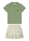 Ioluig - Conjunto Camisa Polo e Bermuda Moletinho Verde - variação: Verde