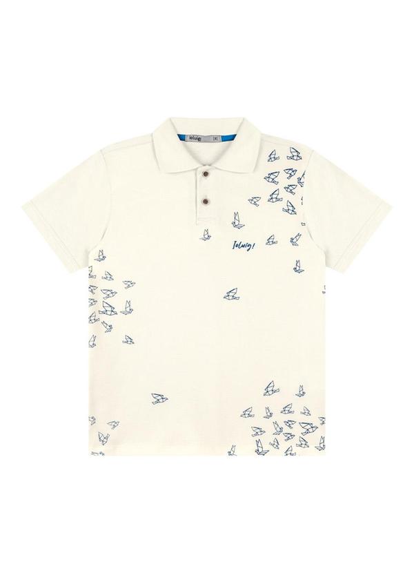 Ioluig - Conjunto Camisa Polo e Bermuda Sarja Nature Bege 2