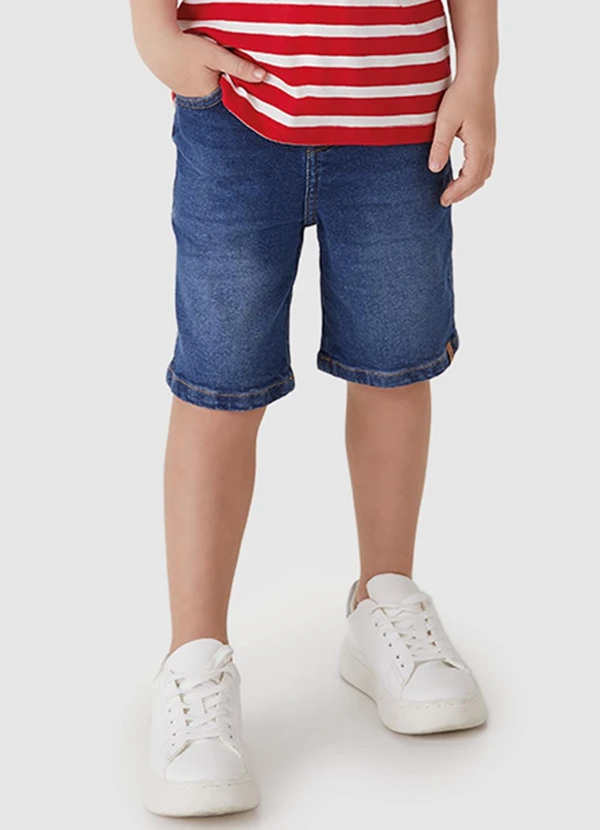 Carinhoso - Conjunto Camisa Polo Listrada Menino Vermelho 3