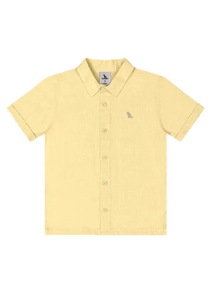 Conjunto Camisa Social e Bermuda Quimby Amarelo - QUIMBY
