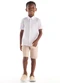 Quimby - Conjunto Camisa Social e Bermuda Branco - variação: Branco