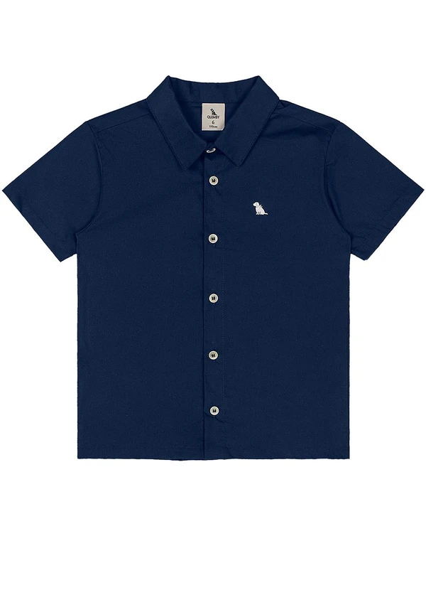 Quimby - Conjunto Camisa Tricoline Bermuda Azul 3