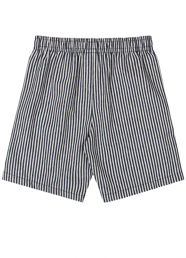 Quimby - Conjunto Camisa Tricoline Bermuda Azul 6