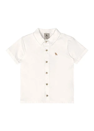 Quimby - Conjunto Camisa Tricoline Bermuda Branco - QUIMBY