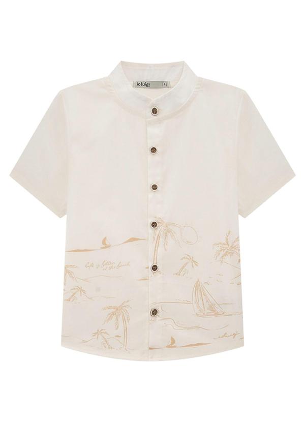 Ioluig - Conjunto Camisa Tricoline e Bermuda Sarja Bege 4