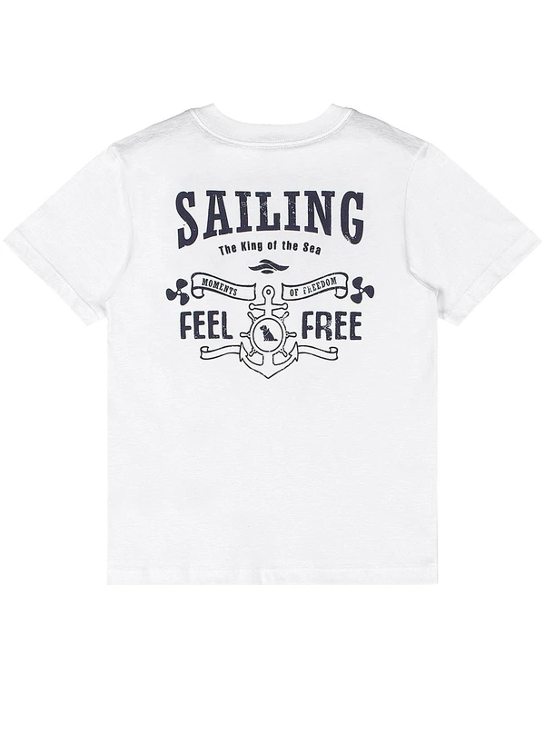 Quimby - Conjunto Camiseta Algodão Bermuda Branco 6