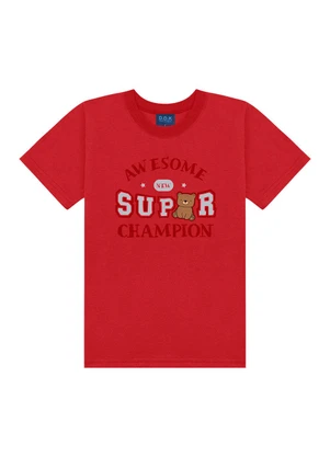 Ddk - Conjunto Camiseta Awesome New Supe Vermelho - DDK
