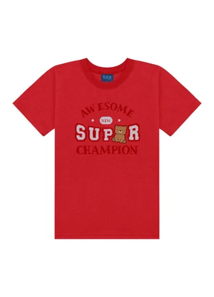 Ddk - Conjunto Camiseta Awesome New Supe Vermelho - DDK