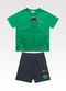 Fakini Kids - Conjunto Camiseta/Bermuda Avengers Verde - variação: Verde