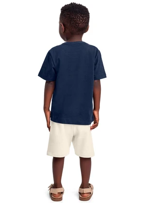 Fakini Kids - Conjunto Camiseta/Bermuda Azul - FAKINI KIDS
