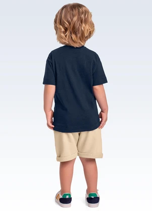 Fakini Kids - Conjunto Camiseta/Bermuda Azul - FAKINI KIDS