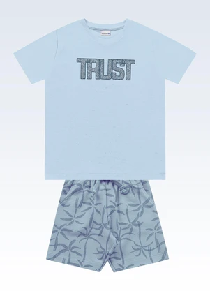 Fakini Kids - Conjunto Camiseta/Bermuda Azul - FAKINI KIDS