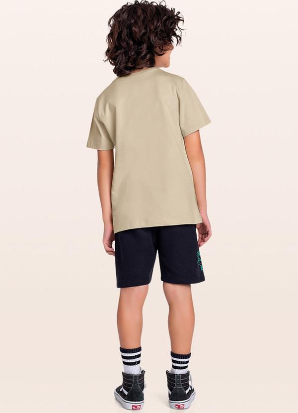 Fakini Kids - Conjunto Camiseta/Bermuda Bege 2