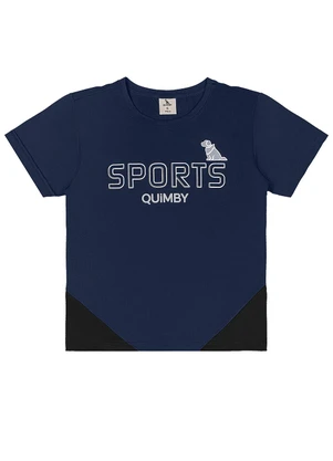 Quimby - Conjunto Camiseta Bermuda Dry Fit Azul - QUIMBY