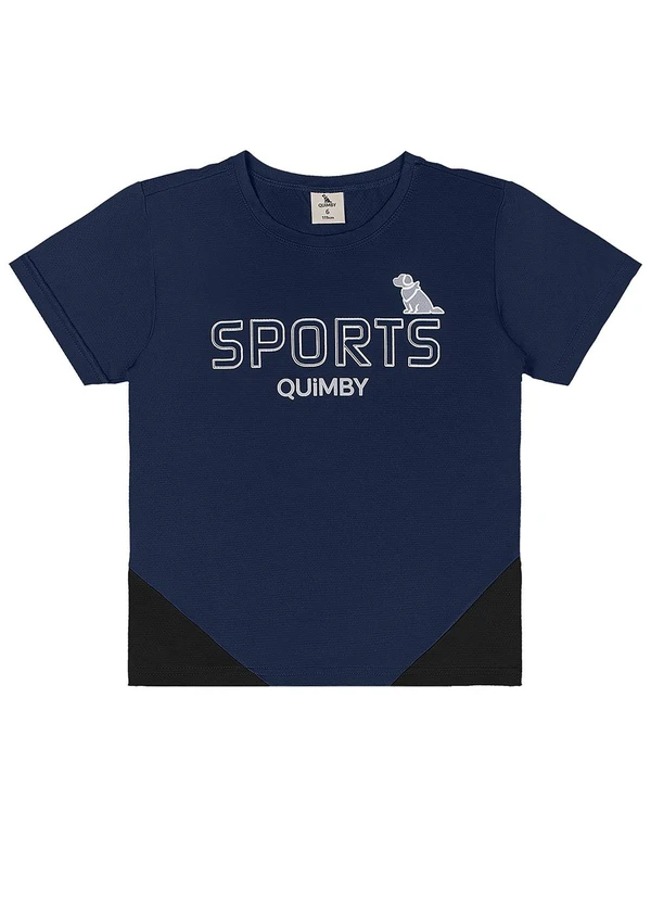 Quimby - Conjunto Camiseta Bermuda Dry Fit Quimby Azul 2