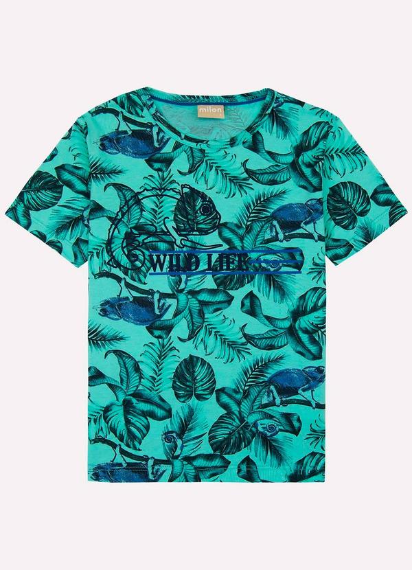 Milon - Conjunto Camiseta + Bermuda Folhagem Verde 2