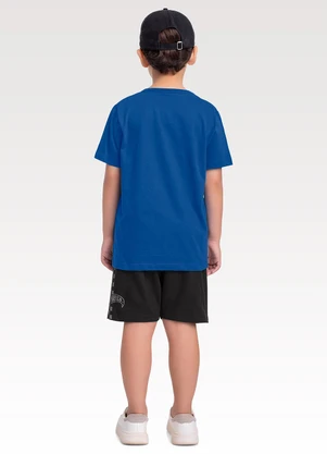 Fakini Kids - Conjunto Camiseta/Bermuda Hot Wheels Azul - FAKINI KIDS