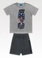 Fakini Kids - Conjunto Camiseta/Bermuda Hot Wheels Cinza - variação: Cinza