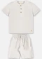 Up Baby - Conjunto Camiseta Bermuda Nature Branco - variação: Branco